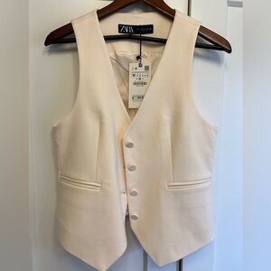 Zara Cream Vest - Size M